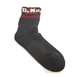 Dr Martens Athletic Logo Sock Black/Cherry Red/White Blend