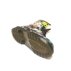 Alternative view of Dr Martens 1460 Junior Black Floral Mash Up