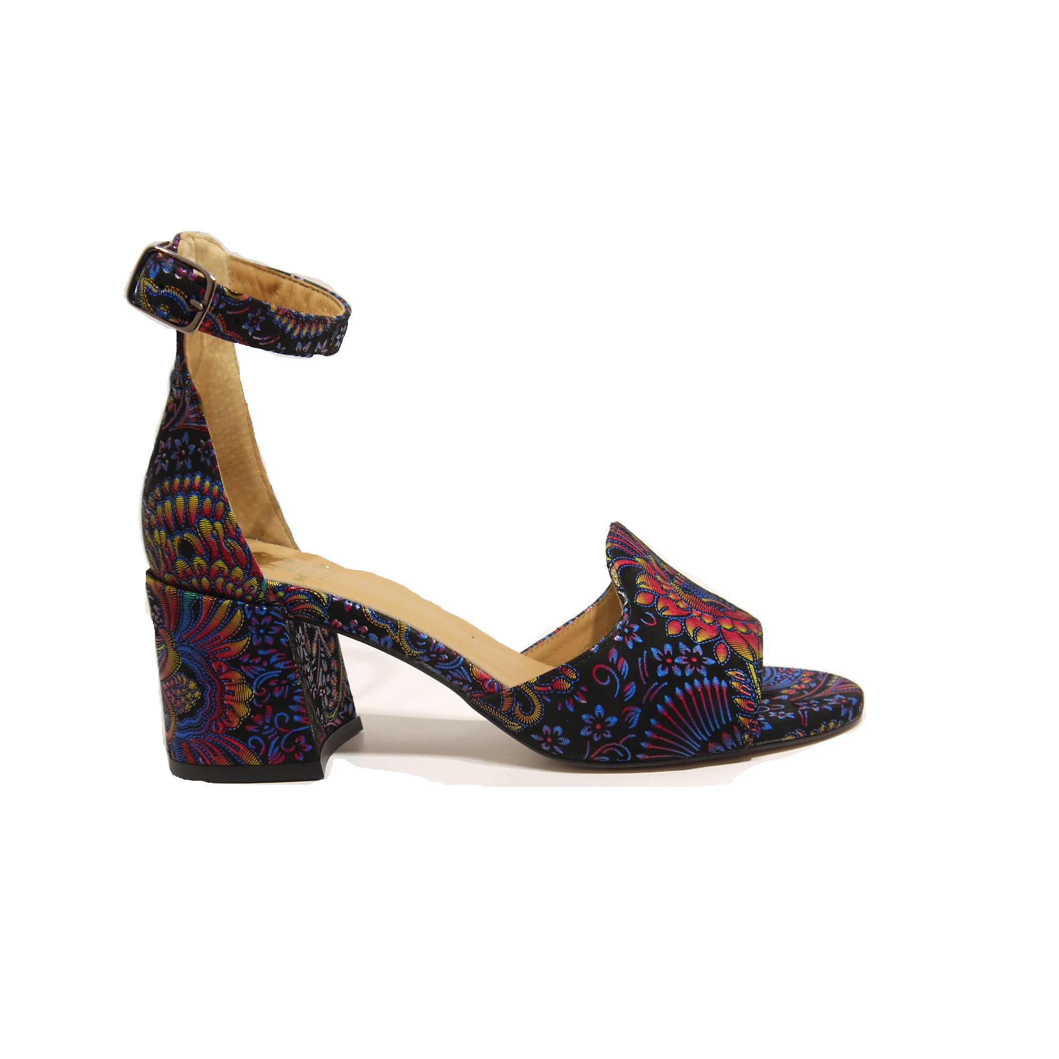 Embassy London (Shoe Embassy) Kay West Black/Blue Feather 4 Embassy London (Shoe Embassy) Kay West Black/Blue Feather - Image 4