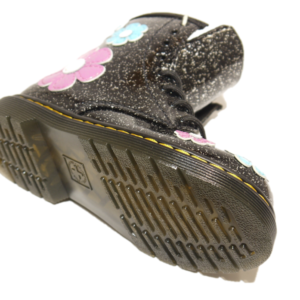 Alternative view of Dr Martens 1460 Toddler/Junior Black & Multi Cosmic Glitter