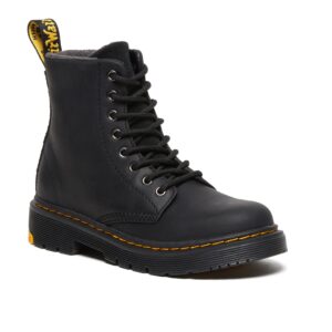 Dr Martens 1460 Junior Black Yellowstone Wintergrip WP & HI Suede