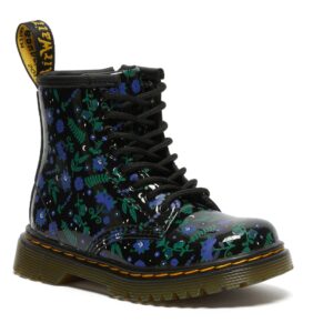 Dr Martens 1460 Junior Mystic Garden Floral Patent Lamper Black Multi