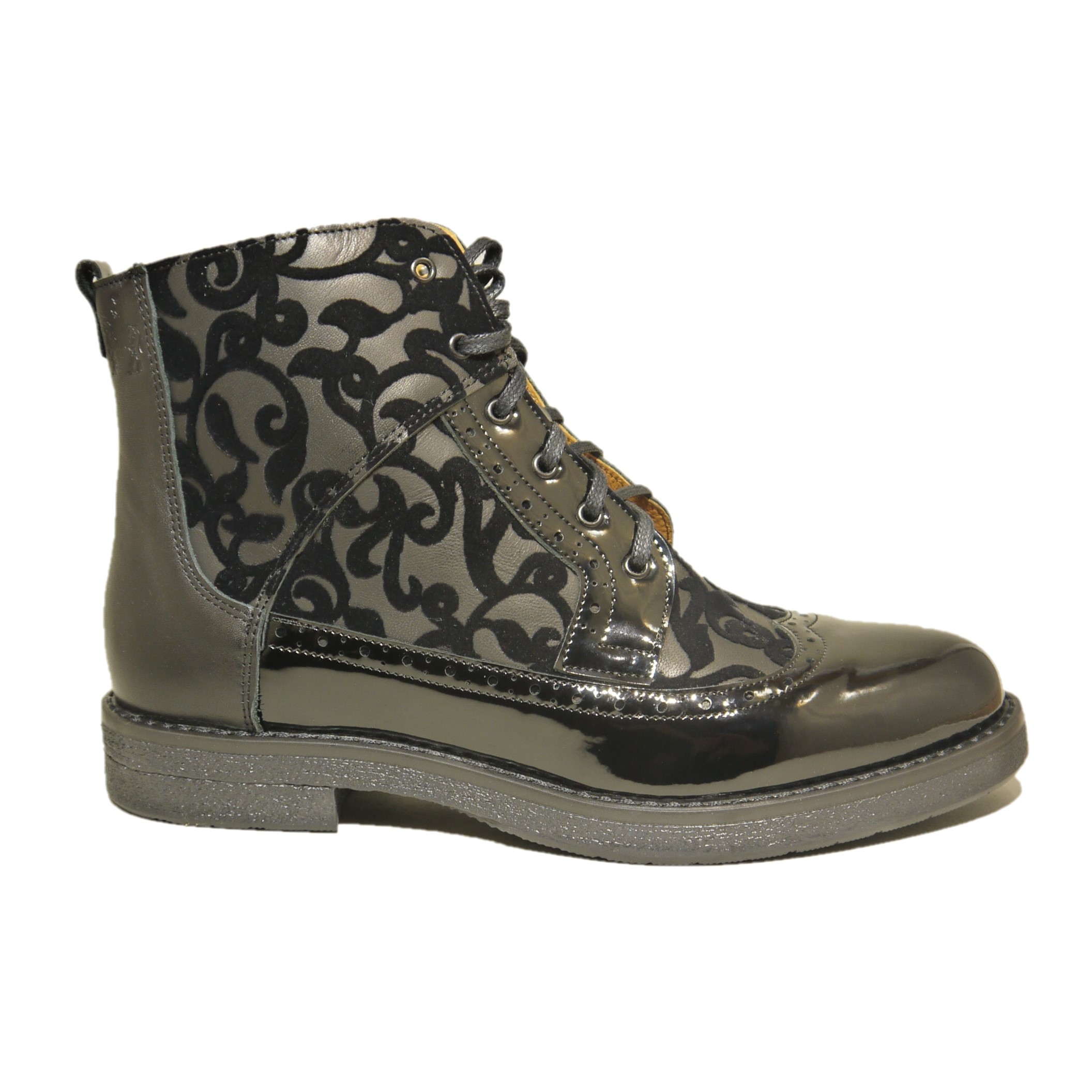 Embassy London (Shoe Embassy) Hatter Black Floral 4 Embassy London (Shoe Embassy) Hatter Black Floral - Image 4
