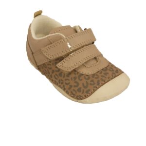 Start Rite Little Smile Taupe Patent/Leopard Nubuck