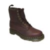 Dr Martens 1460 Faux Fur Lined Grizzly Leather Cherry Red 9 P1400051