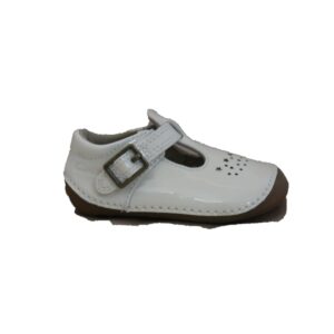 Clarks Tiny Skip White Patent - Image 4