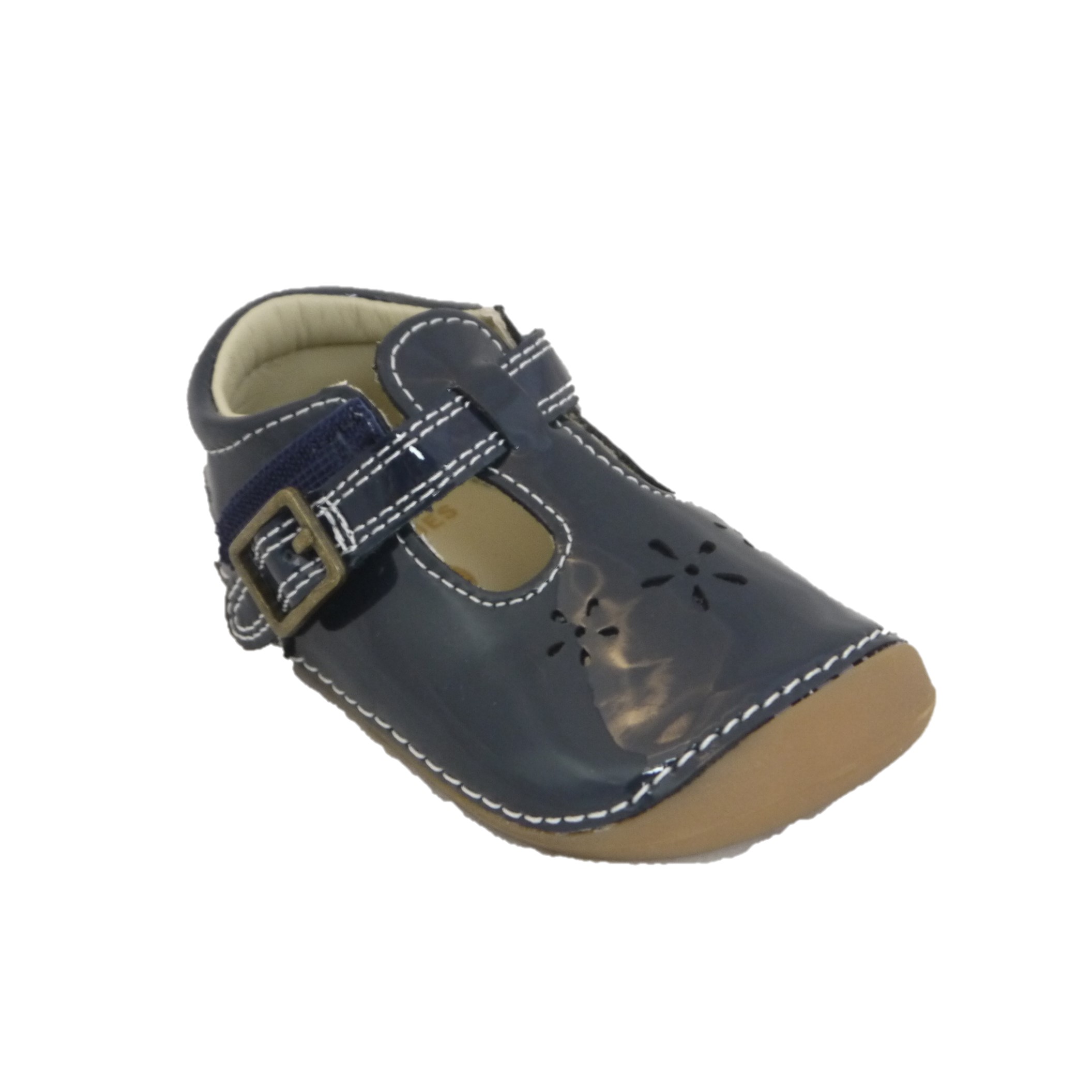Clarks Tiny Skip T Navy Patent 1 Clarks Tiny Skip T Navy Patent