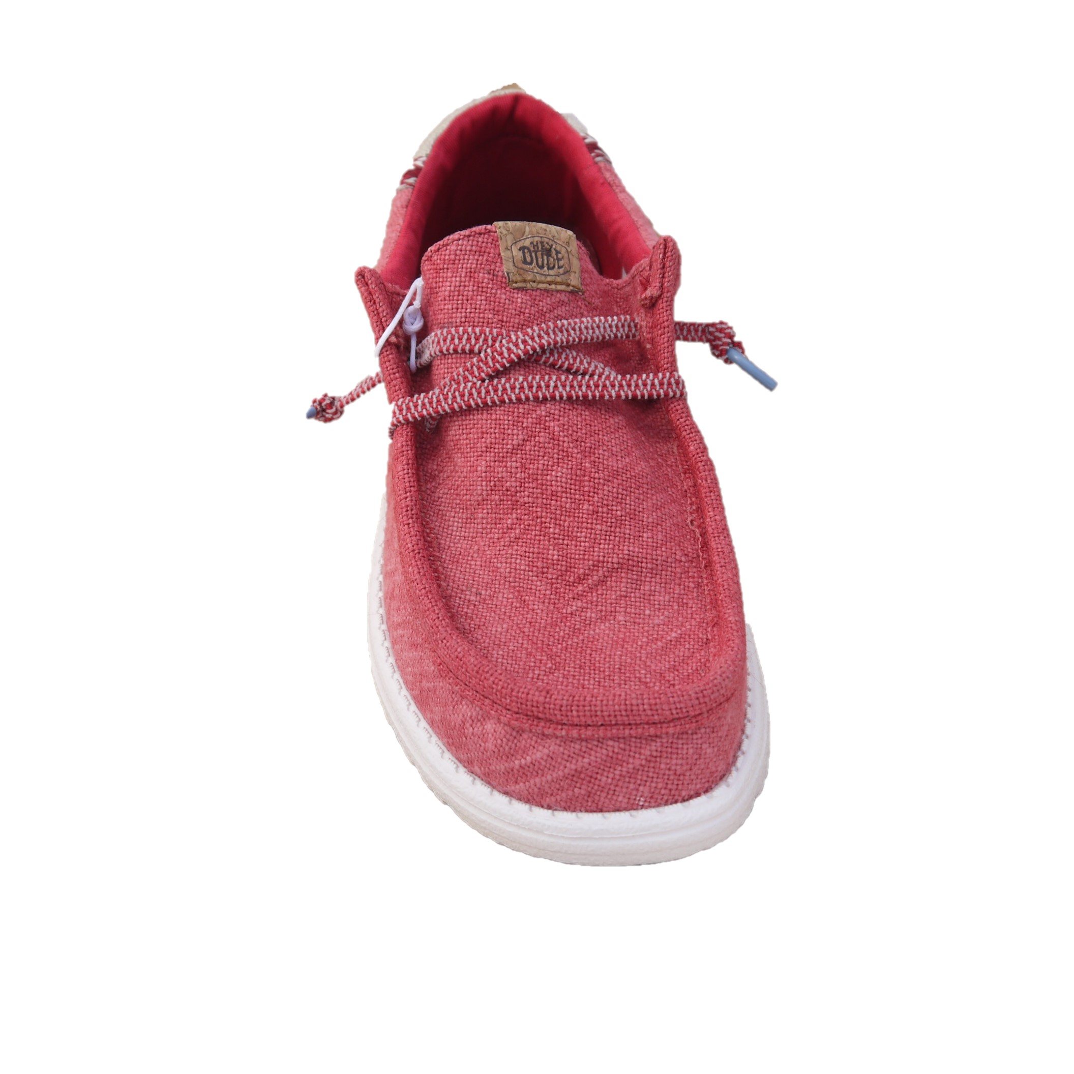 Hey Dude Wally Jute Claret Red/Silver Birch 3 Hey Dude Wally Jute Claret Red/Silver Birch - Image 3