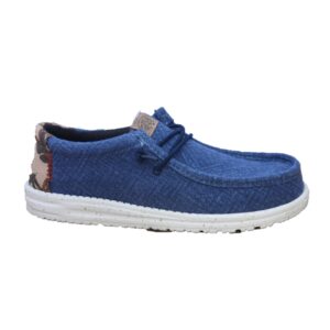 Hey Dude Wally Palm Jute Navy Blazer/Chilli Red 7 Hey Dude Wally Palm Jute Navy Blazer/Chilli Red - Image 4