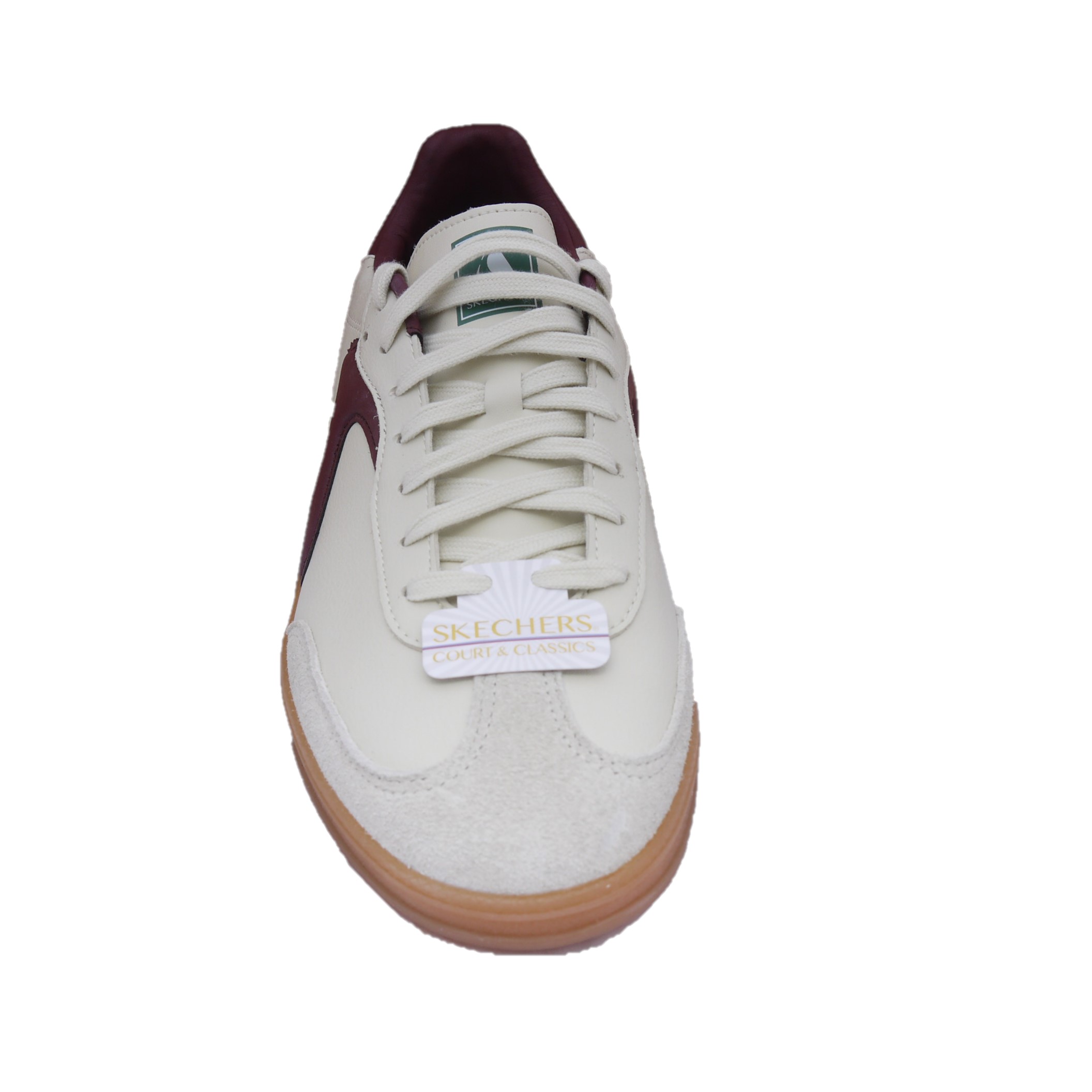 Skechers Hotshot - Pyke Natural/Burgundy 3 Skechers Hotshot - Pyke Natural/Burgundy - Image 3