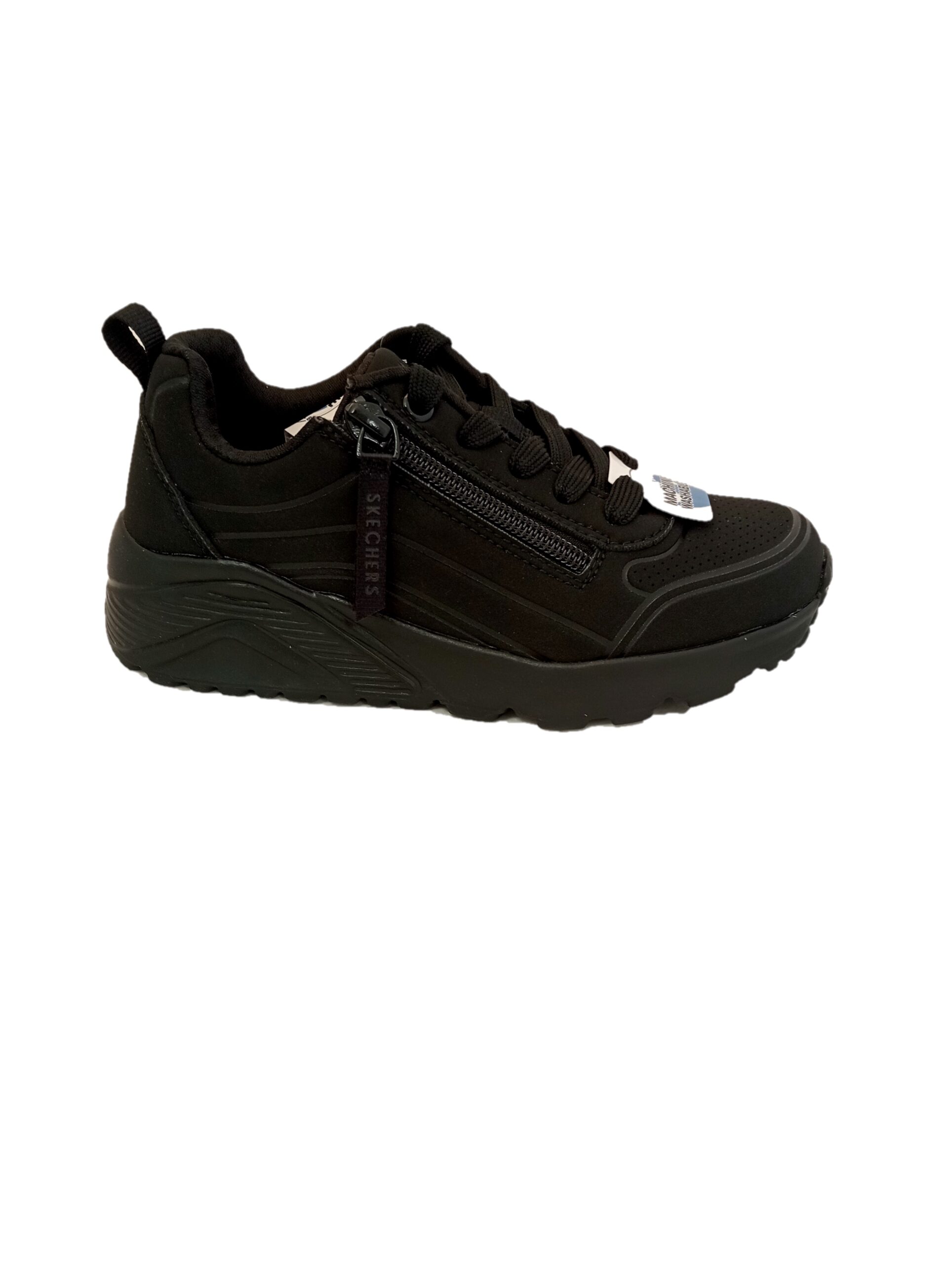 Skechers Uno Lite - Easy Zip Black 4 Skechers Uno Lite - Easy Zip Black - Image 4