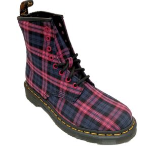 Dr Martens 1460 Tartan Purple/Fushia/White