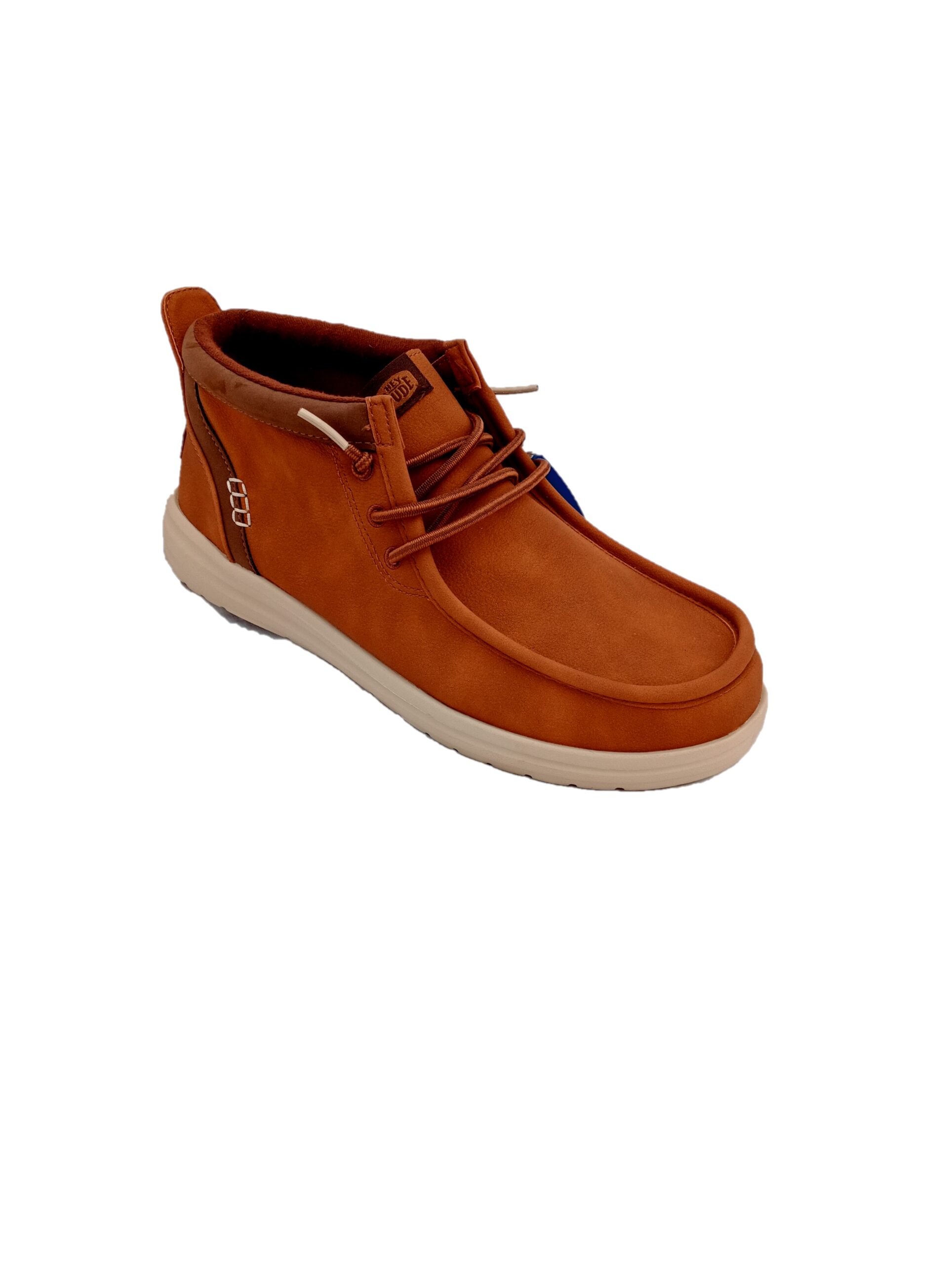 Hey Dude Wally Mid GripR Classic Cognac/Tan 1 Hey Dude Wally Mid GripR Classic Cognac/Tan