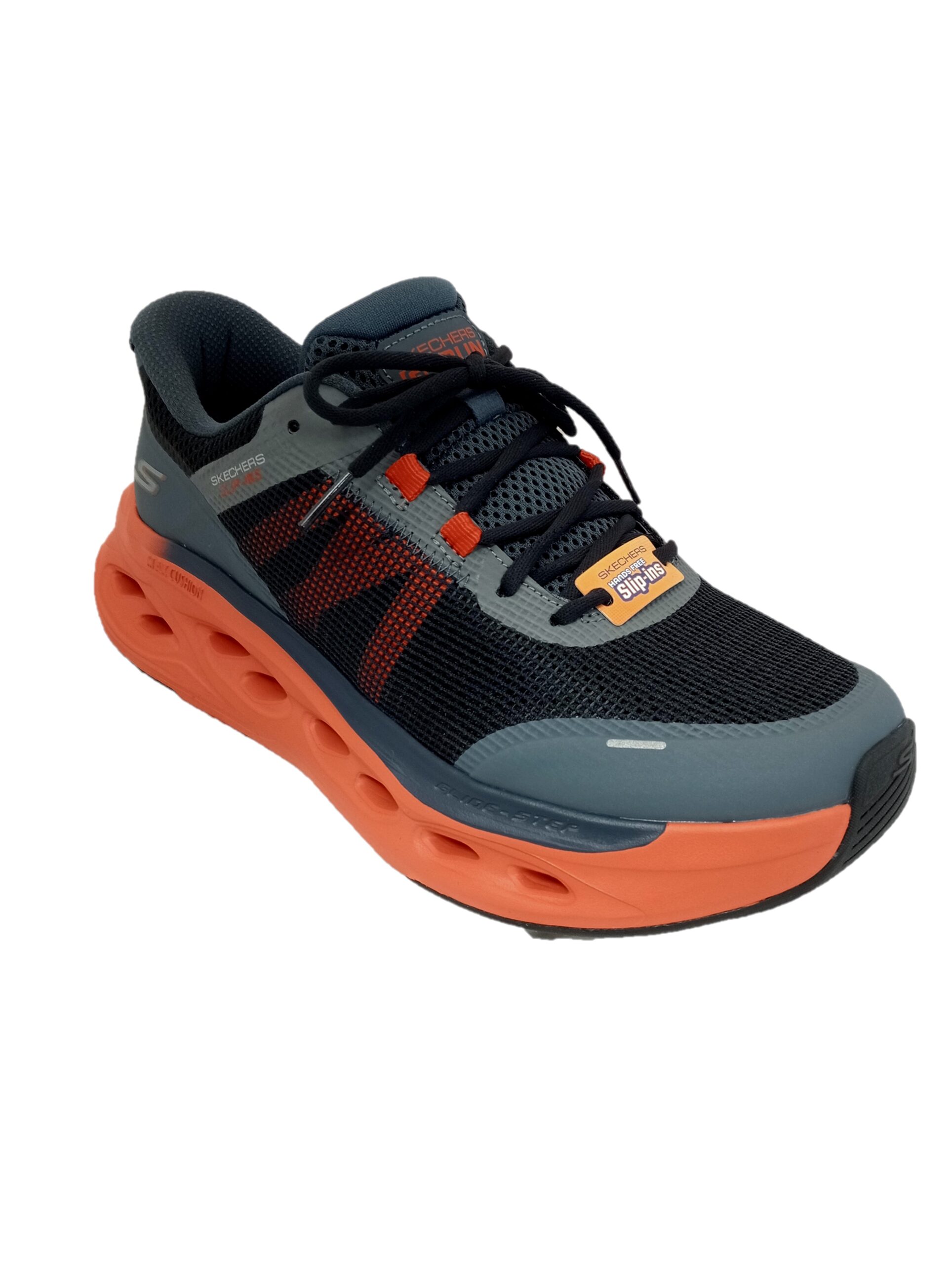 Skechers Slip-ins: Max Cushioning Glide Step - Aberdeen Navy/Orange 1 Skechers Slip-ins: Max Cushioning Glide Step - Aberdeen Navy/Orange
