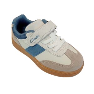 Clarks Cypress Step K White/Blue
