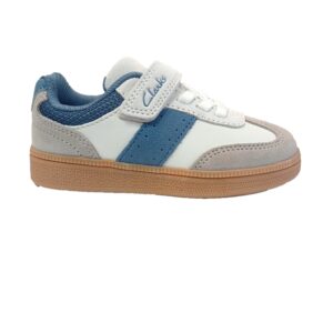 Clarks Cypress Step K White/Blue - Image 3