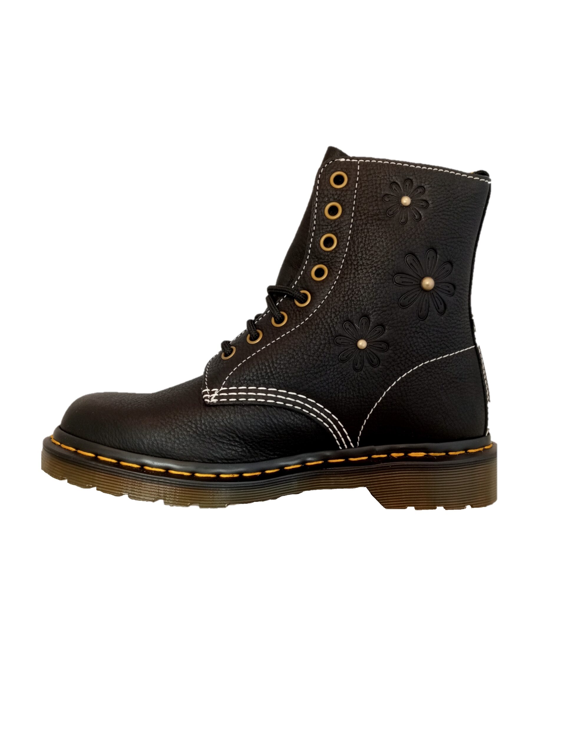 Dr Martens 1460 Pascal Flower Grizzly Black 4 Dr Martens 1460 Pascal Flower Grizzly Black - Image 4